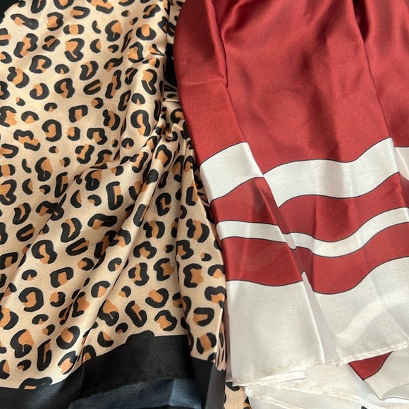 Frazier Sterling | Leopard & Geo Pattered Scarfs - Picture 1 of 5